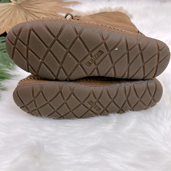 L.L. Bean Brown Shearling-Lined Boots - Picture 7 of 8